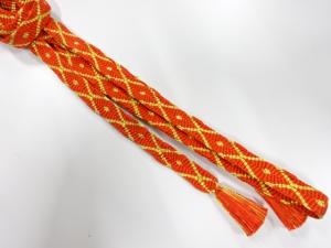 正絹　無形文化財　道明製　手組帯締め